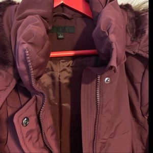 Uniqlo burgundy Coat